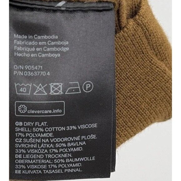 H&M Women’s Mustard Brown Knit Dolman Sleeve Sweater Sz M Boho Preppy Hippie - Picture 6 of 8